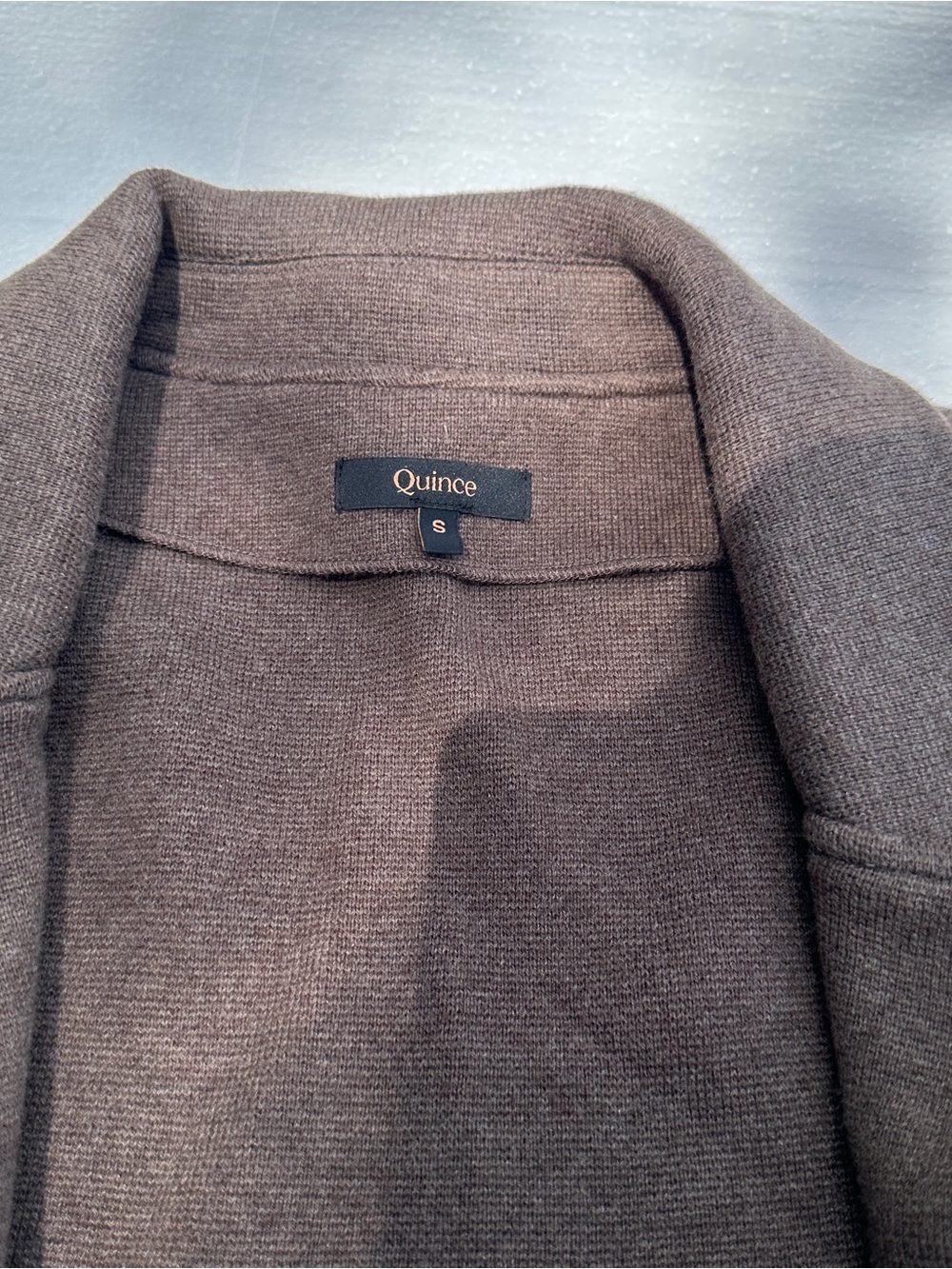 Quince 100% Organic Cotton Knit Blazer Size Medium - Picture 6 of 8